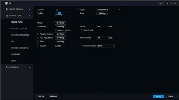 IVS Face Detection Setup SystemUI New