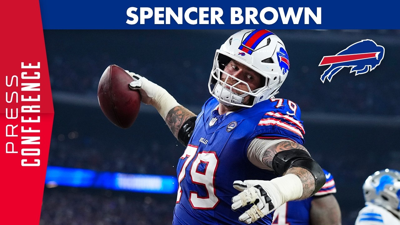 Spencer Brown On Offensive Play & Chargers Prep | Buffalo Bills