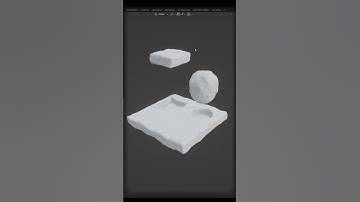 Interactive Snow Layer in Blender #shorts