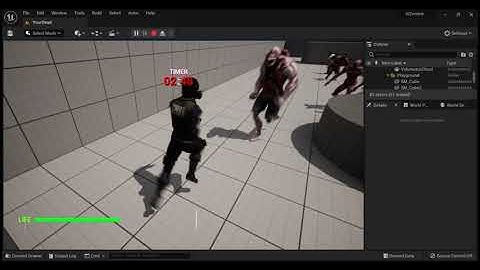 AIZombie - Demo (Life Bar + AI Zombie Damage) Unreal Engine 5