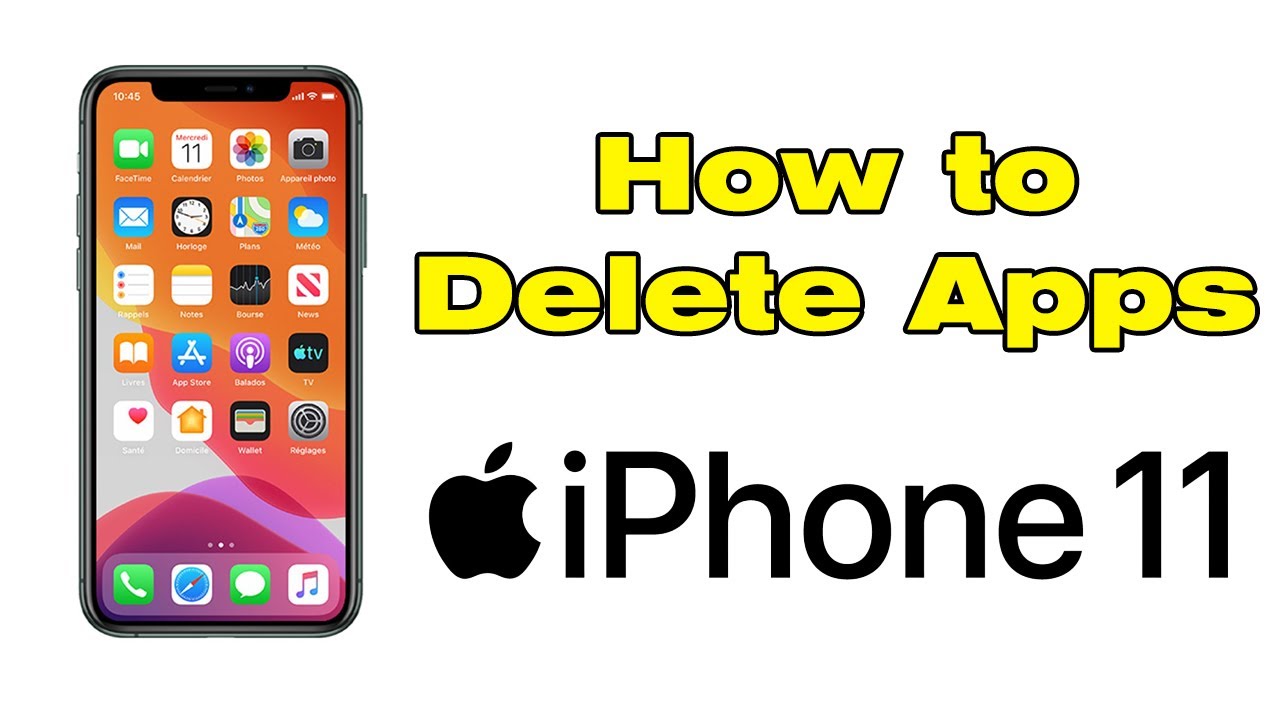 How to Delete Apps on iPhone 11 (Delete Apps iOs 13) YouTube