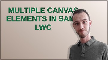 Multiple Canvas Elements in same lwc