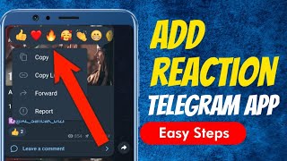 How To Add Reaction On Telegram Channel Post