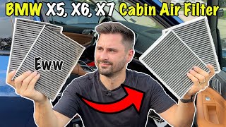BMW X5, X6, X7 Cabin Air Filter DIY