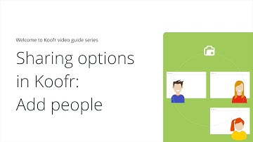 Sharing options in Koofr: Add people