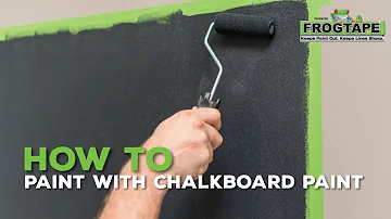 Can you make a chalkboard with chalk paint?