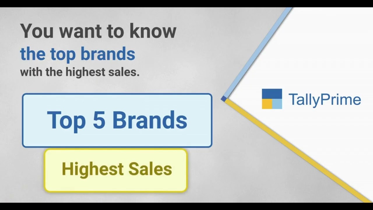 How to Identify Top Stock Groups with Highest Sales Using Dashboard in TallyPrime | 4qs | Tally |