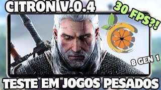 AGORA SIM! CITRON RODANDO JOGOS PESADOS DO SWITCH NO ANDROID! SNAPDRAGON 8 GEN 1!