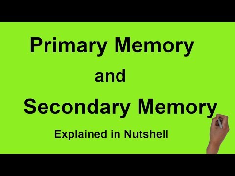 प्राइमरी मेमोरी : सेकेंडरी स्टोरेज मेमोरी के प्रकार और अंतर