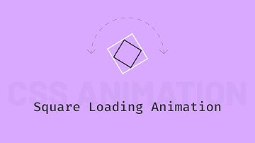 Square loading animation CSS only