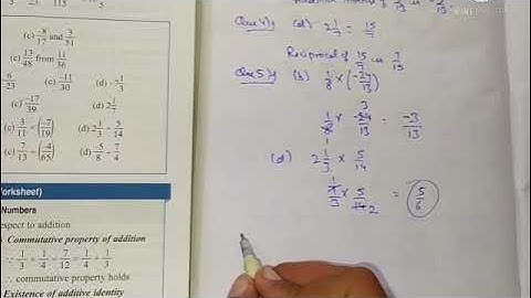Class-7th Maths Chapter-4 Rational Numbers exercise-4.2 complete solution