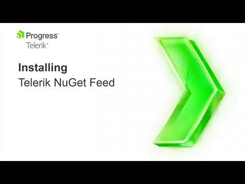 Adding the Telerik NuGet Feed to your NuGet Package Sources.