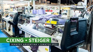 Industria Textil. Máquinas de tejido de punto CIXING y STEIGER en SIMATEX 2022. Rimatex SRL