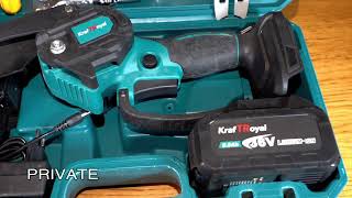 Aкумулаторен трион с 2 шини и 2 броя  36V 8AH батерии
