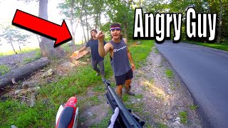 Two Angry Bikers Vs Pit Bike