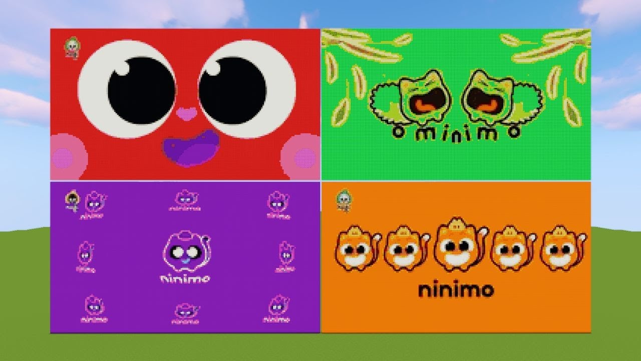 Ninimo Jingle Play Logo Effects Pixel Art Minecraft Compilation