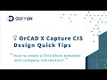 09.How to create a Title Block template with company information?