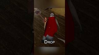 I shot Granny with a gun and threw her off the roof #gaming #granny #mod #granny2 #shorts