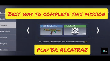 COD Mobile missions - Kill 5 enemies with Annihilator in a single match/ BR Alcatraz