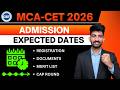 Mca cet Admission Process Expected Dates | Mca Admission Process 2026