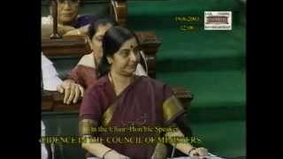 Sonia Gandhi's No Confidence Motion against NDA Government : 19.08.2003