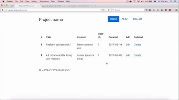 Thao tác căn bản CRUD trong Phalcon phần 3