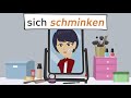 Deutsch lernen | Wortschatz: Tagesablauf | Grammatik: Verben konjugieren, Perfekt