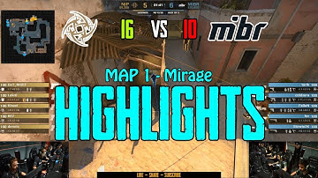 NiP vs MiBR (Mirage/Map2) Highlights - FACEIT Major: London 2018