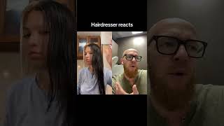 Hairdresser reacts to a DIY hair color. hair beauty