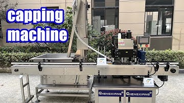 Automatic bottle capping machine/Caps feeding capping equipment