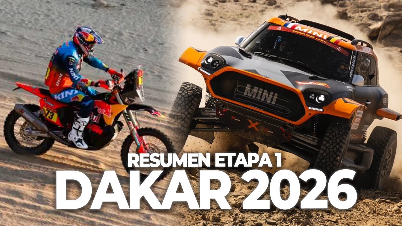 MINI GANA Y FORD EMPIEZA LA TÁCTICA - RESUMEN ETAPA 1 RALLY DAKAR 2026
