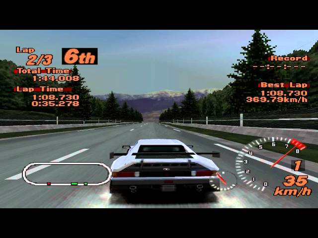 Gran Turismo 2 - Super Speedway - Ford GT 40 Race Car - ePSXe 1.8.0 