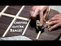 Carving a guitar brace