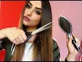  asmr roleplay  new perfect haircut for her and him  brushing  scissors  spray 