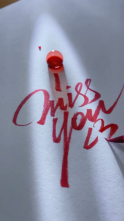 I miss you #art #calligraphy #satisfying