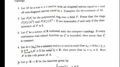 SOLUTION OF ISI M.MATH 2021 PAPER CODE -PMB. SOLUTION NO QUESTION NO 3,4