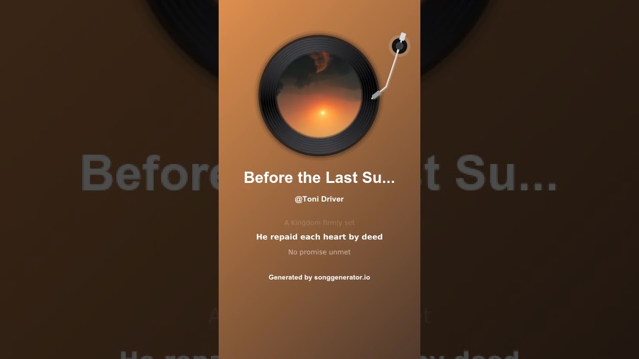 Before the Last Sunset