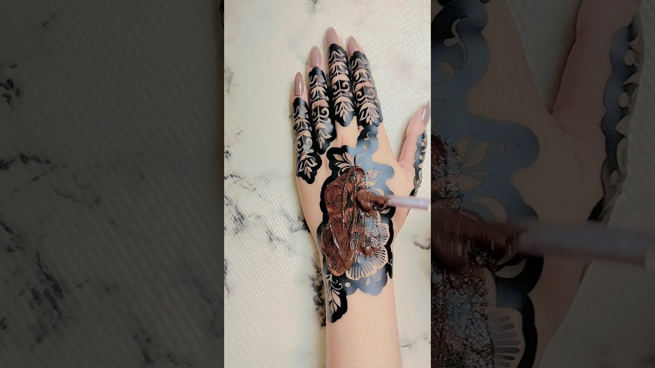 Beautiful sticker mehndi design #shorts