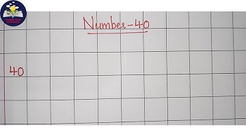 Writing Number 40 in column book | Number 40 | Numbers | TEACHERS World of WONDERzzz