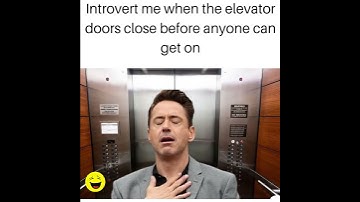 Introvert me when the elevator doors close before anyone can get on #shorts #memes