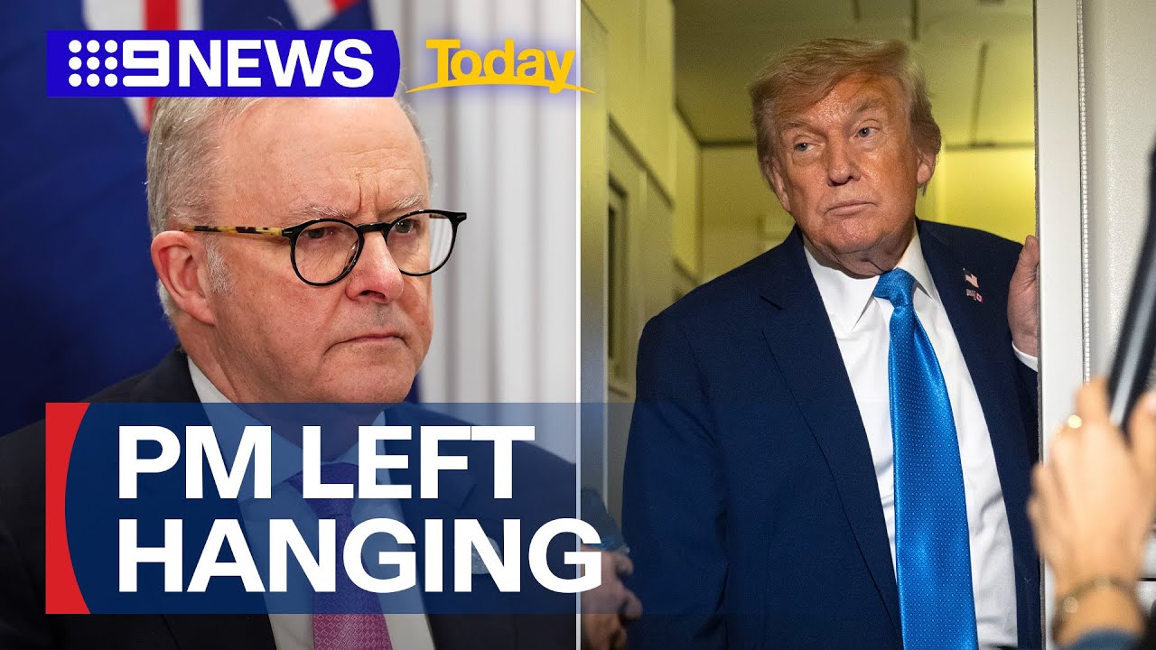 AUKUS talks abandoned as Trump leaves G7 Summit early | 9 News Australia