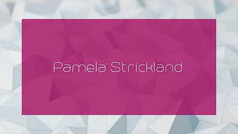 Pamela Strickland - appearance