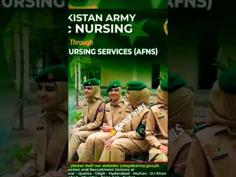 Jobs For Female 2025 Pak Army Nursing Jobs Afns