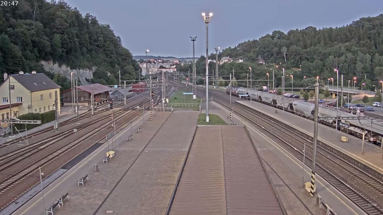 Hlášení a vlak Ústí nad Orlicí - IC 547 + rj 575 a hlášení o mim. zastavení+Zrušení R 875, 6.8.2024