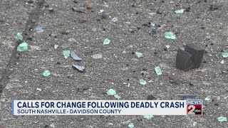 Calls for change following deadly crash in South Nashville