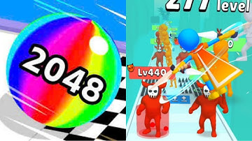 Ball Run 2048 vs Hit & Run: Solo Leveling - Double Gameplay All Levels (Android,ios) P9
