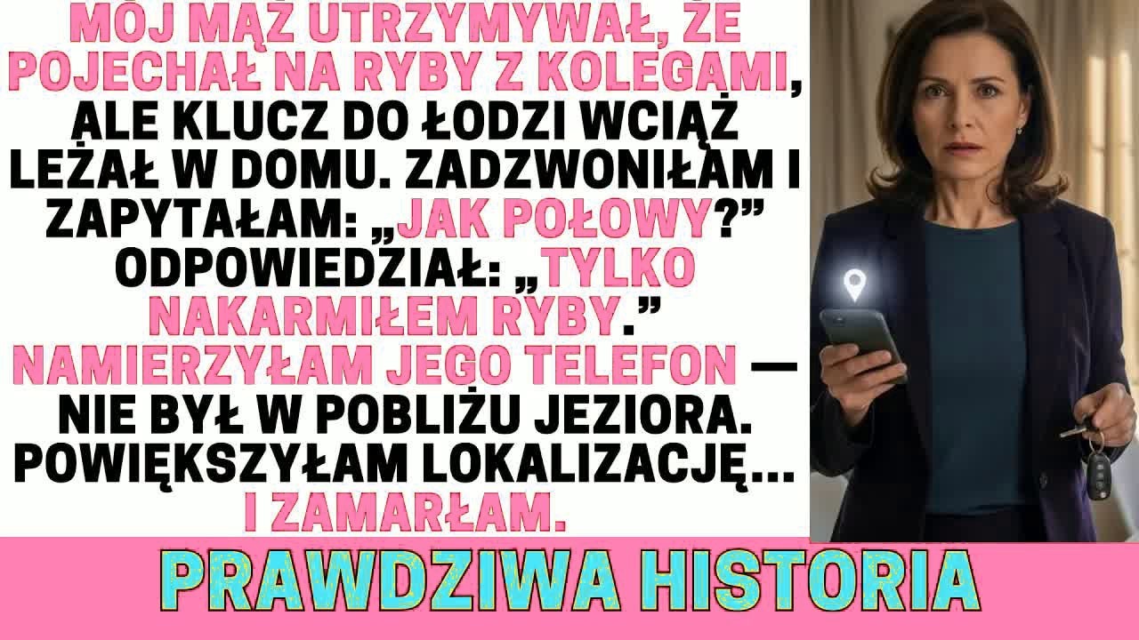 Mąż twierdził, że był na rybach, lecz klucz do łodzi był w domu. Namierzyłam telefon — ocalałam.