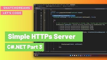 Create a Simple HTTPs Server Part 3 | Visual C#.NET  | SSL Server