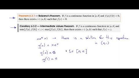631 Continuous Functions in Closed Intervals