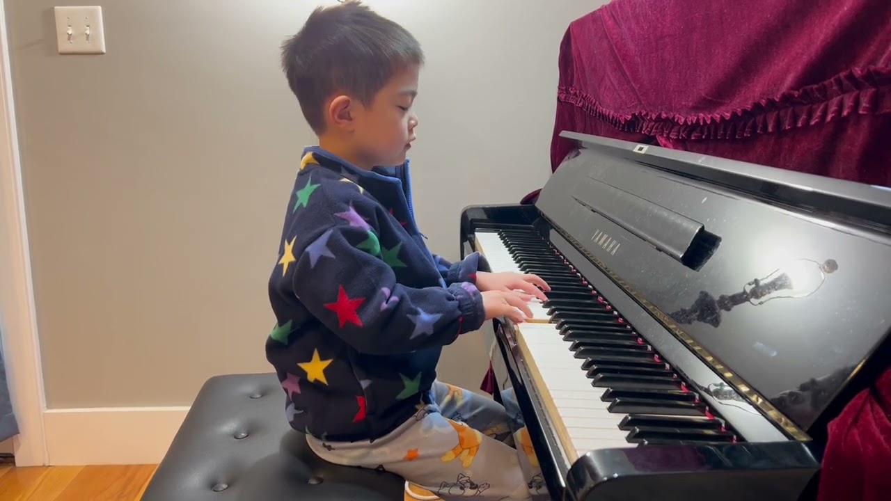 Preparing piano recital at 4 years old